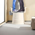 Portable toilet seat with armrests, with lid, with tissue holder, with seat function, robust, easy to clean, no power
