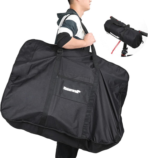 HUNTVP 26 Inch Bike Travel Bag Case, Thick Folding Bicycle Carry Pouch, Transport Case for Air Travel