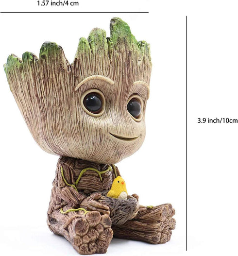 TEEMO Aquarium Groot Air Bubbler Decorations, Resin Brown Air Bubbler for Fish Tank