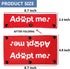 Adopt Me/I'm A Foster Dog Leash Sleeve 2 Set - Includes Red and Black Sleeves for Dog Owner Gift