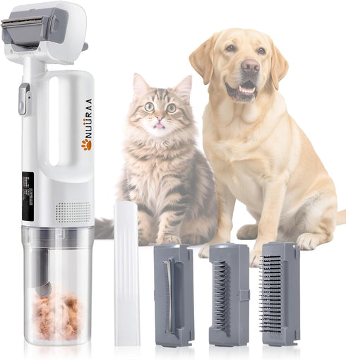 Pet Grooming Vacuum Kits-Dog&Cats Hair Remover Dematting Shedding, Cordless Handheld and Rechargeable