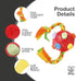 Snuffle Rope - Interactive Dog Ball and Puzzles for Smart Dogs, Dog Balls for Large Dogs