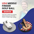 Ultimate Middle Finger Golf Ball Marker with Magnetic Hat Clip, Funny Golf Accessories for Golf Lovers