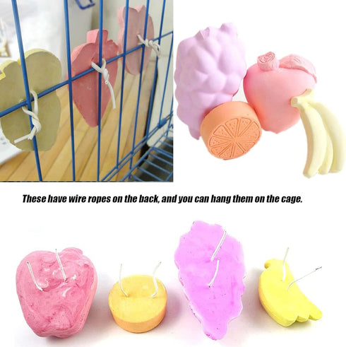 Tfwadmx Lava Block Chew Toys Teeth Grinding Pet Lava Block Calcium Stone for Chinchilla Hamster Mouse Squirrels and