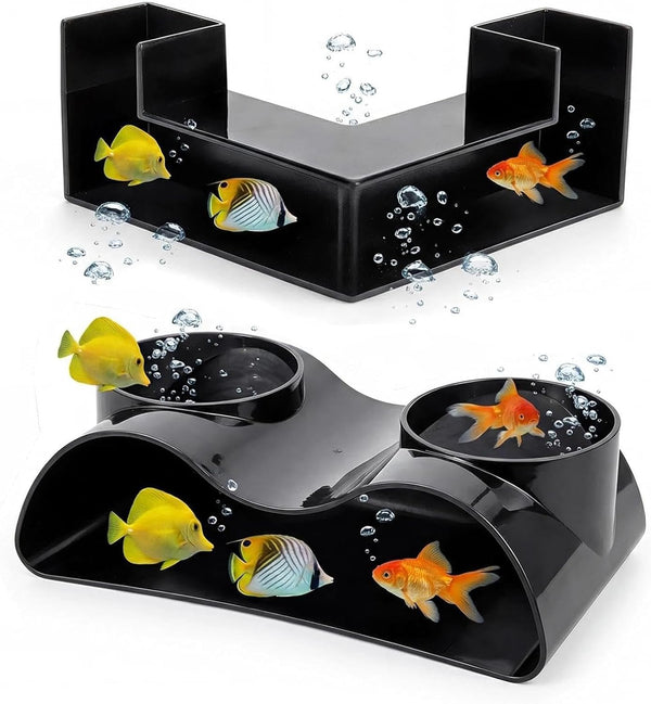 Generic Fish Tank Tunnel - L-Shaped Aesthetic Corner - Shrimp Cave Fish Tank