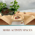 TYZEMKO 3-in-1 Hermit Crab Cave Hideout, Underground Tunnel & Climbing Toys, Reptile Tank Accessories Habitat Decor