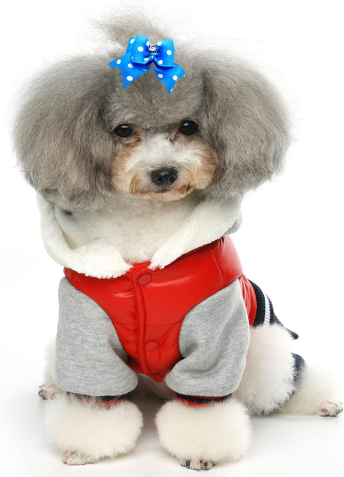 YOY 24 pcs/12 Pairs Adorable Grosgrain Ribbon Pet Dog Hair Bows with Elastic Bands - Grooming Accessories Set