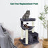 Cat Scratching Post Replacement Pole, 2 PCS 11.81in Natural Sisal Parts with M8 Screws for Refurbishment
