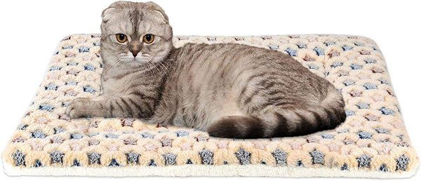 FJWYSANGU Pet Blanket, Premium Fluffy Flannel Cushion, Soft and Warm Mat for Dogs, Small Size, Yellow Stars