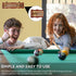 equlup 2 Billiard Game Scorer, Track Wavy Billiard Score Board Medium Density Fiberboard and Metal Billiard Game Score
