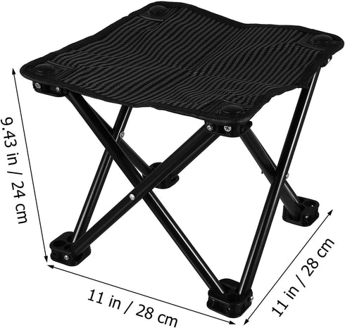 Alasum Folding Fishing Chair Portable Outdoor Barbecue Folding Chair with Mini Stool and Carry Bag for Beach Hiking