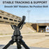 360 Rotating V Yoke Shooting Rest for Rifle Compatible with Shooting Stick Hunting Tripod, Gun Tripod and Monopod
