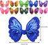 Tongcloud 80 pcs Dog Hair Bows - Butterfly Knotted Bows with Rubber Bands for Puppy Dog Cats Hair Accessories