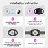 Waterproof Full Body Protection Anti-Lost Air Tag Case, QR Code Airtag Holder for Dog, Cats, Collar, Backpack (White,