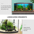 POPETPOP Aquarium Resin Bridge, Fish Tank Landscape Decor for Guppy, Betta, Shrimps, Turtle Climbing Platform