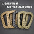 Tactical Gear Clips Plastic Carabiner Keychain Clip D-Rings for Backpack Molle System Bag Key Chain