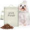 Plexon Metal Dog Food Storage Container with Scoop - Small Dog Food Container