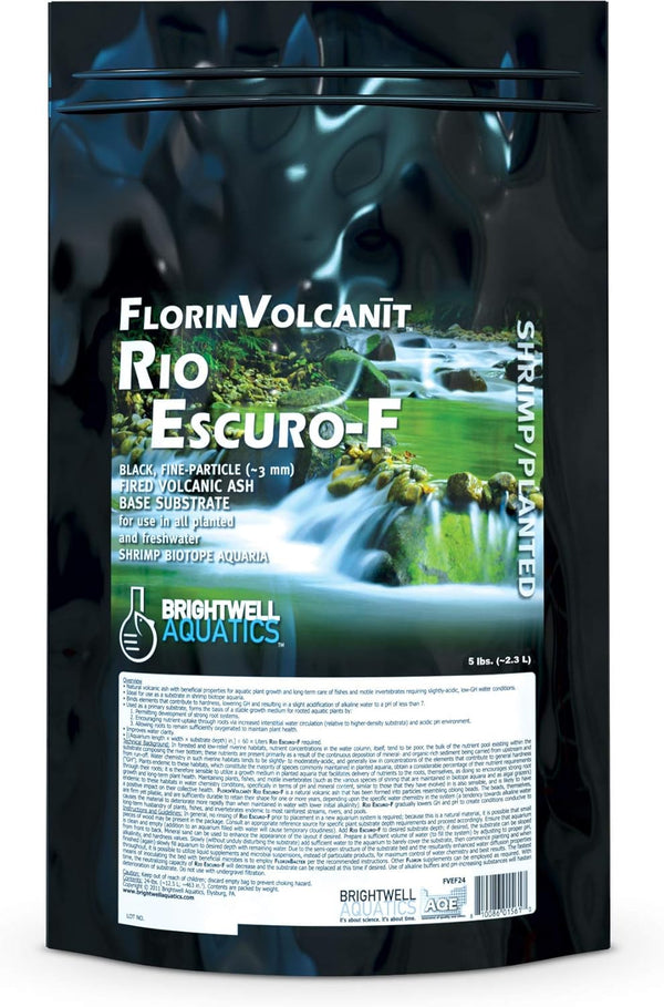 Brightwell Aquatics FlorinVolcant Rio Escuro-F Volcanic Substrate for Freshwater Planted & Shrimp