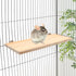 Wontee Bird Perch Stand Wooden Platform for Cockatiels Conures Rats Gerbils Chinchillas Squirrels (M)