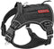 Tactical Dog Harness Large, Military Service Weighted Vest, No-Pull Training Harness with Leash Clips, Black
