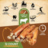 Bully Sticks 100% Natural Beef Dog Chews, 6” Premium Quality Healthy Treats for Training, 12Pcs 340g