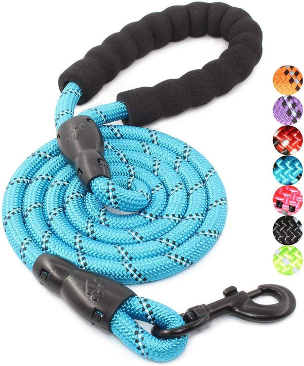 BAAPET Dog Leash, 2/4/5/6 FT with Comfortable Padded Handle, Reflective Threads for Small Medium Large Dogs (5FT-1/2'',