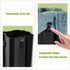 Umtiti 5-Liter 20PCS Dog Poop Trash Can & Portable Cat Litter Disposal, All-Black ABS Material, Trash Can with Waste