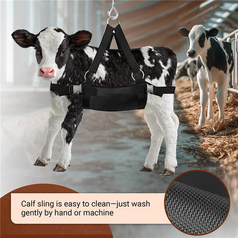 30"x25" 400 LB 1800D Trimming, Calf Sling for Weighing up to - Heavy-Duty Livestock Weighing Sling for Newborn Calf
