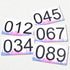 4"x7" 001-050) TRIWONDER Race Bibs Running Numbers with Safety Pins, Tyvek Large Numbers for Marathon Runners Events