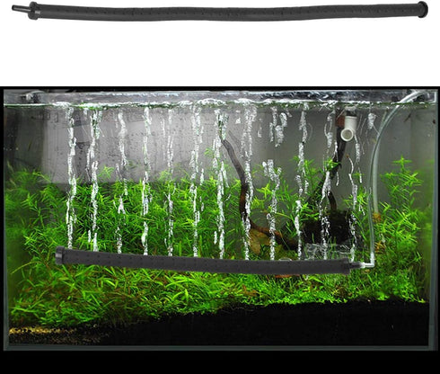 Aquarium Air Bubble Bar, Plastic Bendable Wall Diffuser for Fish Tank, Oxygen Release Bubble Diffuser Bar (45cm)