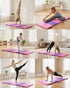 6.2 2.6 x ft Folding Gymnastics Mat, Five-Fold Tumbling Mat, Leather Exercise Mat for Tumbling, Yoga, Pilates