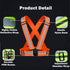 Reflective Running Gear Set, Reflective Vest & Armband & Belt, High Visibility Night Cycling Walking Safety Gear
