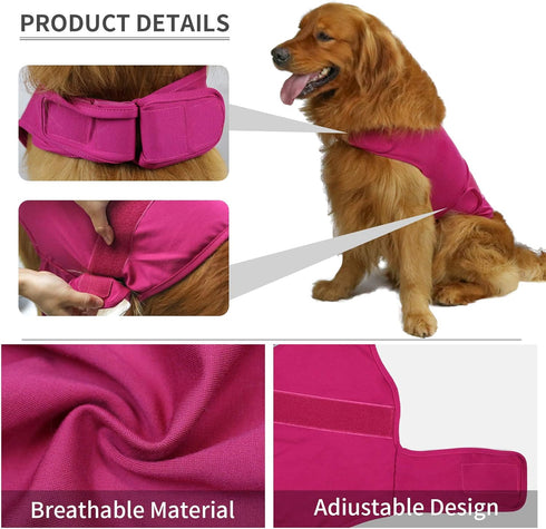 Comfort Dog Anxiety Relief Coat, Calming Vest Wrap for Thunderstorm, Travel, 4th of July Fireworks, Vet Visits,