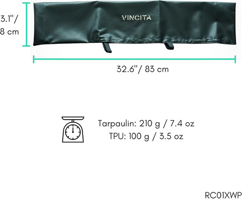 Vincita Mountain Bike Durable Water-Resistant Handlebar Cover XL, Adjustable Strap Bike Cover for Road Bicycles