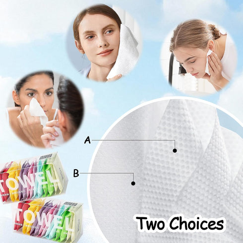 LLMSIX 28PCS Disposable Compressed Towels Tablets Portable Disposable Compressed Towels Reusable Cotton Facial Towel
