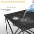 iMounTEK Folding Camping Table with Storage Bag Portable Picnic Table Lightweight Travel Desk with Cup Holder Carrying