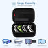 ProCase Large Hard Case for Multiple Ski Goggles, Travel Carrying Snow Goggles Bag Cover with Extra Lens Storage -Black
