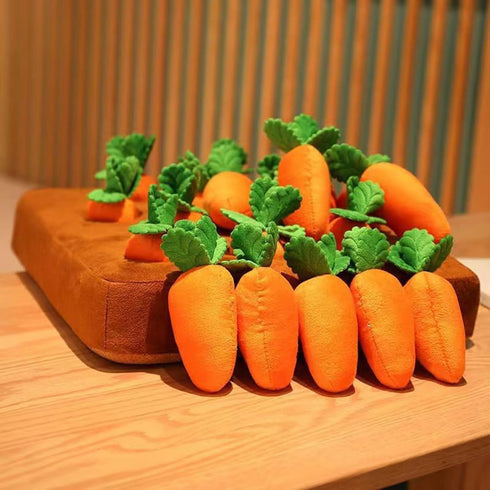 Generic 12 1 Snuffle Toys for Dogs - Carrot Interactive Feed Game, Piece Plush Puzzle Mat for Puppy Mental Stimulation