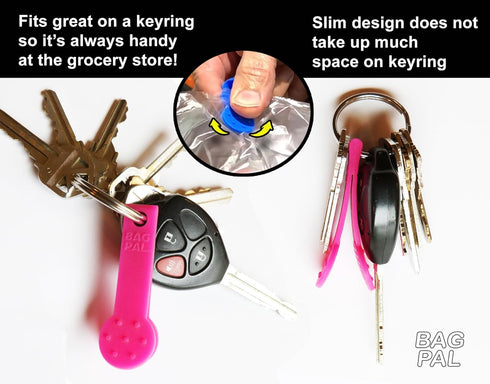 Pack Dog Poop Bag Opener and Grocery Produce Bag Opener - Two - Easily Open Slippery Bags Works With Gloves