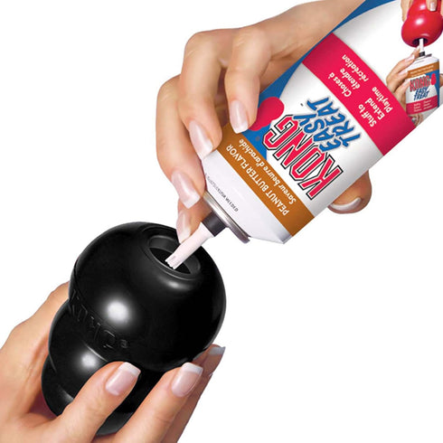 KONG Extreme Fetch & Chew Toy - Durable Natural Rubber for Power Chewers, Treat-Filling Capabilities & Erratic Bounce