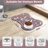 Dog Cat Mat for Food and Water, Rapid Absorbent Bone Shaped Placemat with Rubber Backing, Brown 16"×24"