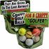 Gears Out Crappy Golf Balls for a Crappy Golfer - Funny Gag Gifts for Golfers, 6 Pack of 6 Balls