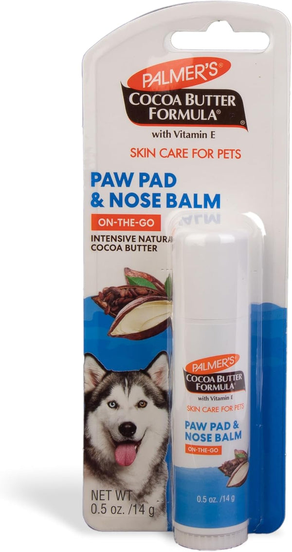 Palmer's for Pets Cocoa Butter Fragrance Free Moisturizing Paw Pad & Nose Balm Swivel Stick for Dogs, 0.5 oz