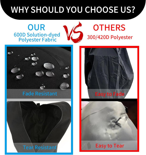 TUYUU Waterproof Golf Bag Cover, Rain Hood Cover for Tour Bags, Carry Cart Stand Bags, Golf Gifts for Men Women