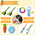 8 Puppy Play Gym with Hanging Toys for Teething &Chewing, Interactive Activity Center for Small Dogs to Relieve Boredom