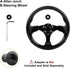 Golf Cart Steering Wheel for EZGO RXV & TXT, Club Car DS, Club Car Precedent Tempo, Yamaha Golf Carts, Black