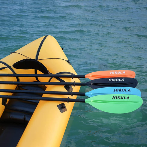 Kayak Paddle, 4 Pieces Aluminum Shaft and PP Blade, Lightweight 90.5inch/230cm Oars