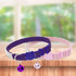 EXPAWLORER Soft Velvet Safe Cat Collars for Girl Cats - 2 Pack Rhinestones Bling Adjustable Breakaway Collars