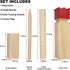 Set Set Set Juegoal Kubb Game Backyard Game Outdoor Tossing Game with Carrying Bag