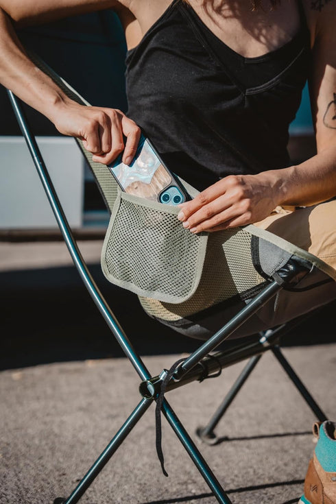 Lightweight Grey Camp Chair - Ridgeline Outdoor Seating